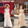 Set Áo 2 Dây Nơ Ngực Phối Chân Váy Maxi Dài Xoè, Set Đồ Nữ Đi Biển, Đi Chơi Du Lịch 2s Sang Chảnh Nữ Tính Cho Nàng- MP